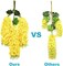 12 Pack Artificial Wisteria Flower Vines Garland, 3.75 Ft Flower Strings (Yellow)